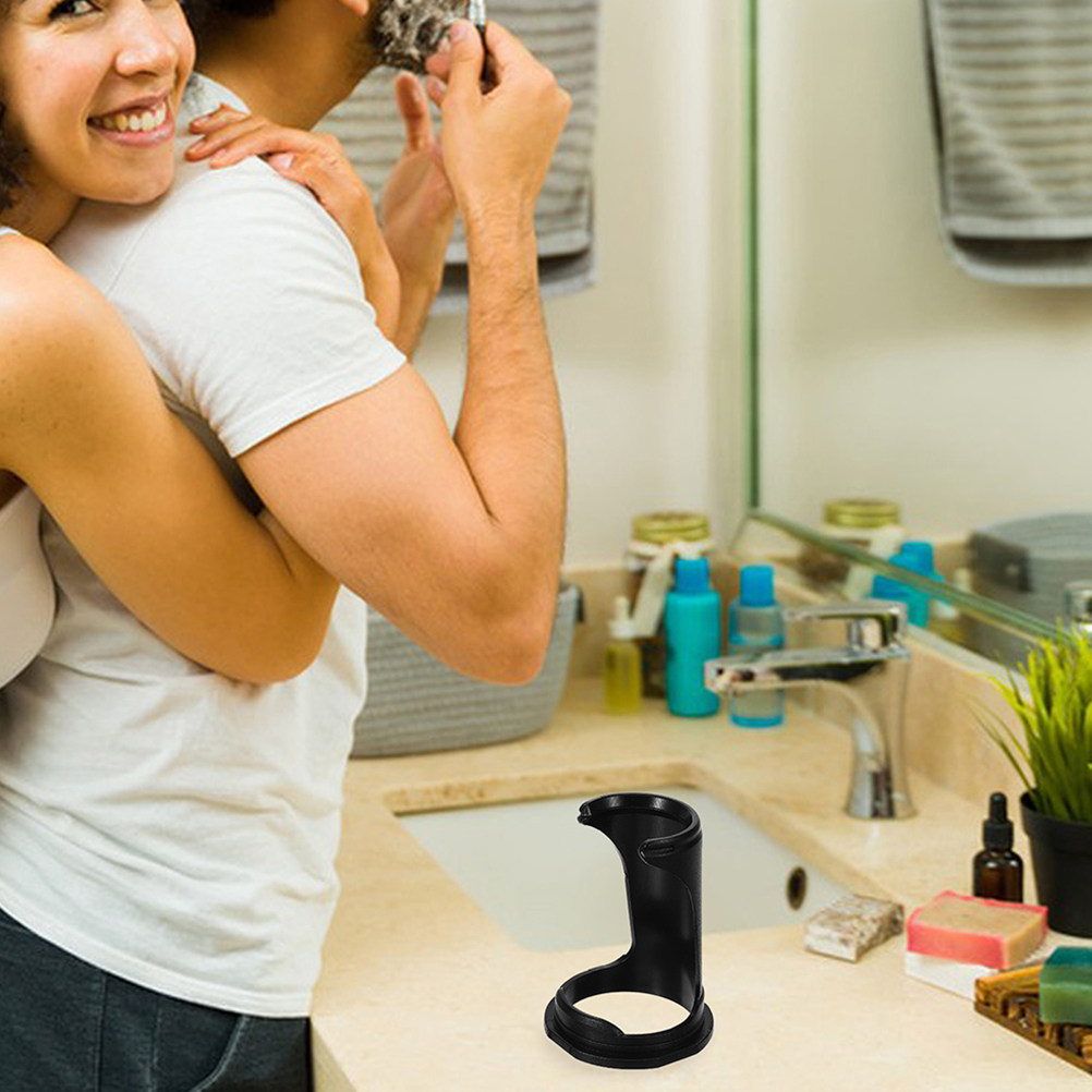 Men'S Grooming Tool - 2個入りプラスチック製シェービングブラシホルダー、男性用ポータブル髭剃りツールオーガナイザー、デスクトップ用カミソリスタンド、省スペースシェービングブラシ