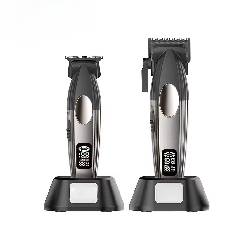 Men'S Grooming Kits - ヘアクリッパー、プロフェッショナルバーバーキット、コードレスメンズグルーミングセット、充電式ヘアカットトリマー