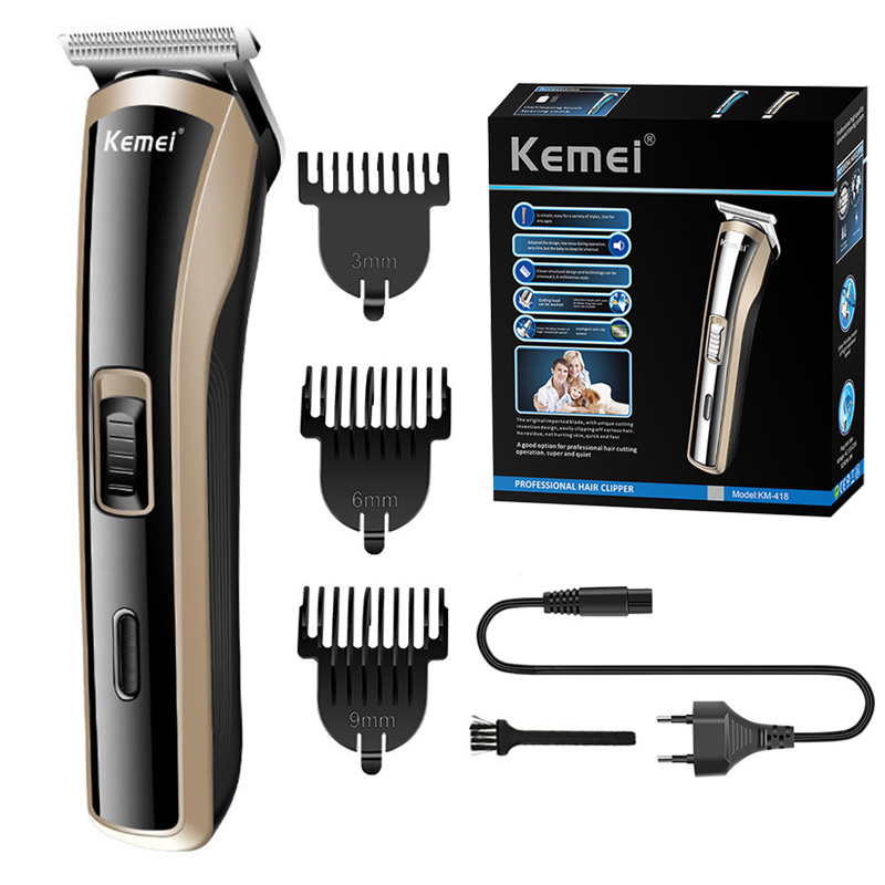 Men'S Grooming Tool - Kemei 418 プロフェッショナル電気バリカン充電式ベビーバリカンスタイリングツールグルーミングコードレスバリカン男性用