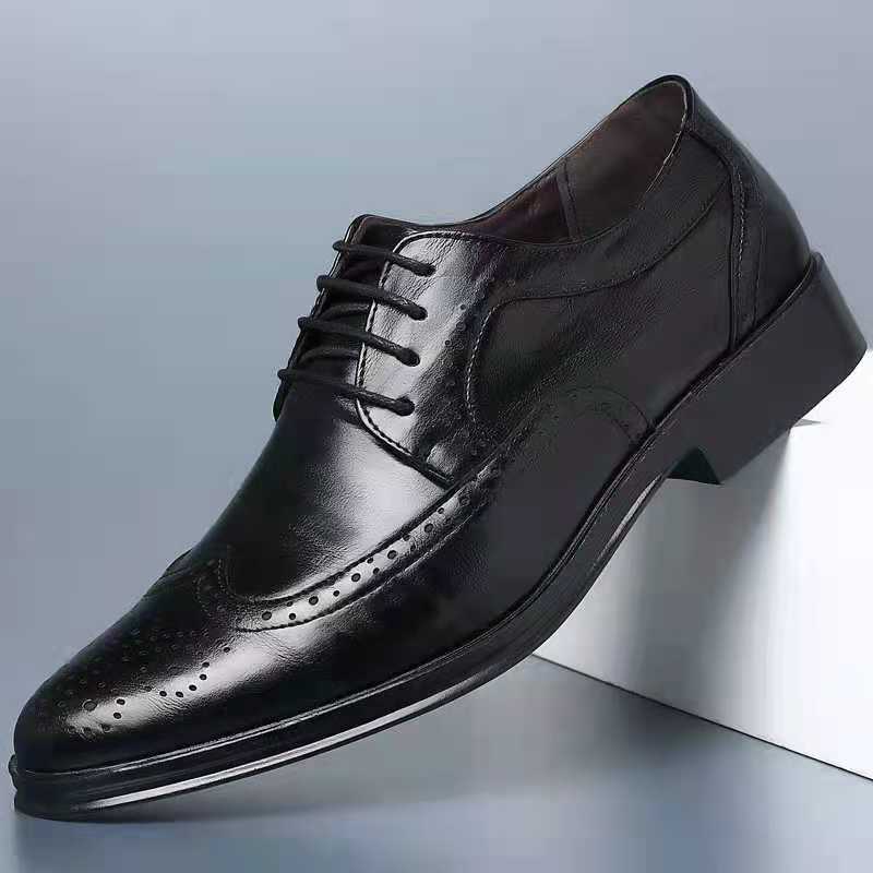 新しい夏の男性ブローグオックスフォード彫刻入りフォーマルドレ - Men'S Grooming Oxford のレビューと価格