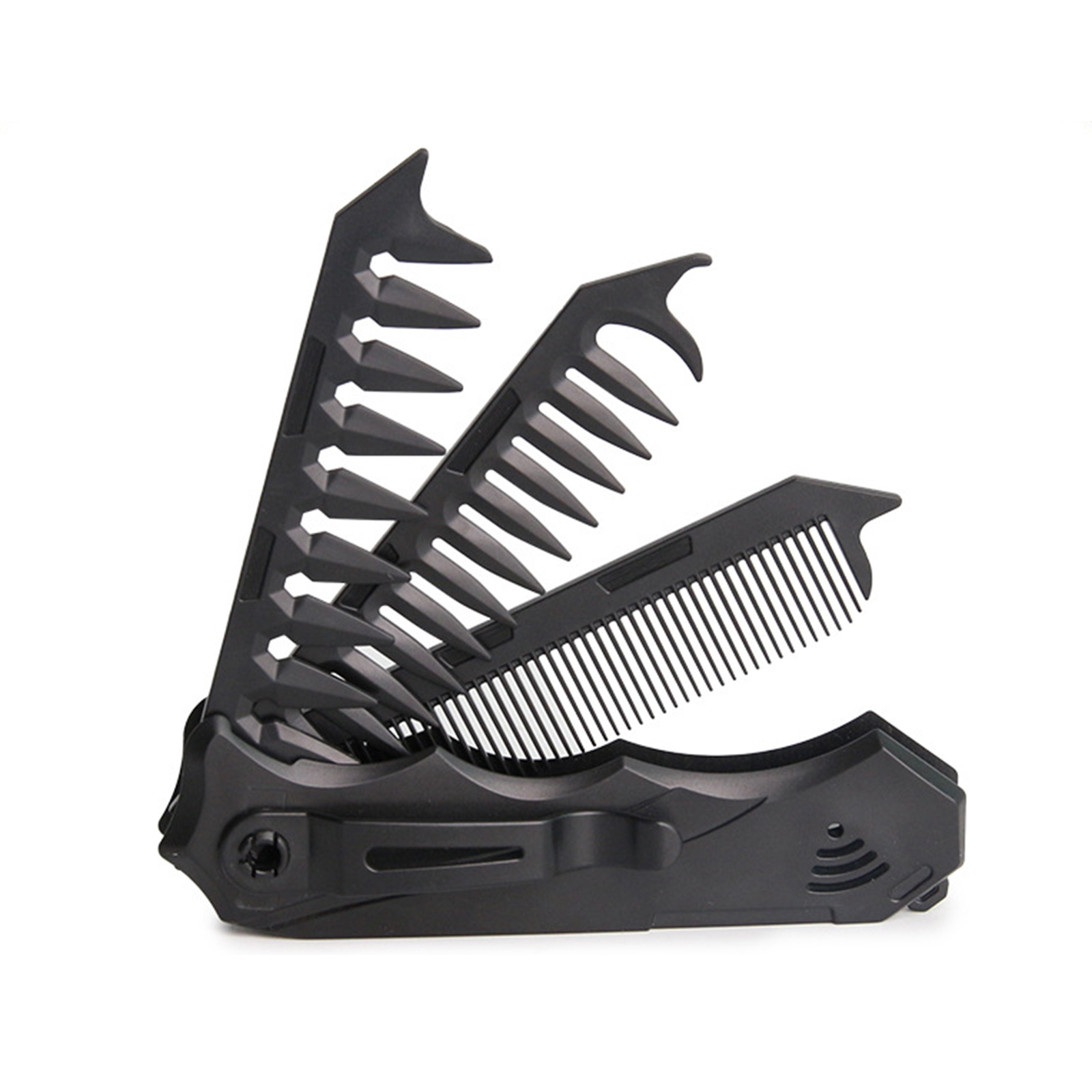 男性と女性のためのデュアルトゥース折りたたみ式コーム、幅広の - Men'S Grooming Tool のレビューと価格