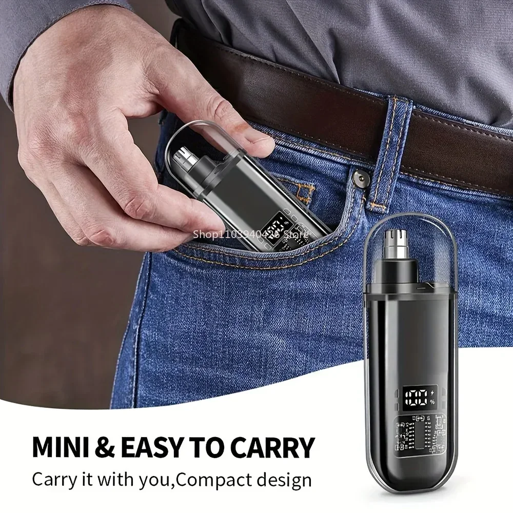 男性用鼻毛耳毛トリマー - USB C充電式、高速充電、コン - Men'S Grooming Kits のレビューと価格