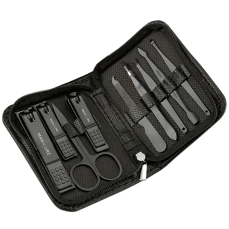 9点入りマニキュアセット、ペディキュアツールセット、ネイルグ - Men'S Grooming Tool のレビューと価格
