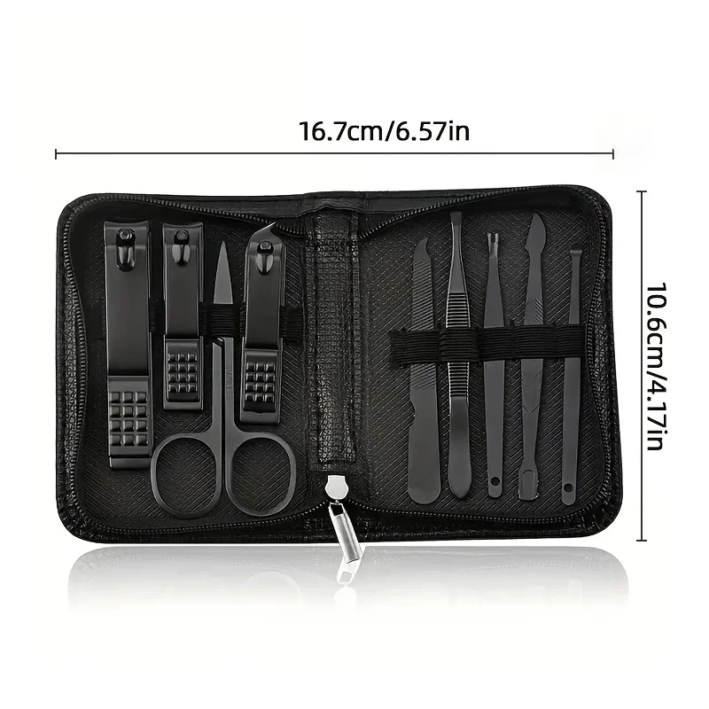 9点入りマニキュアセット、ペディキュアツールセット、ネイルグ - Men'S Grooming Tool のレビューと価格