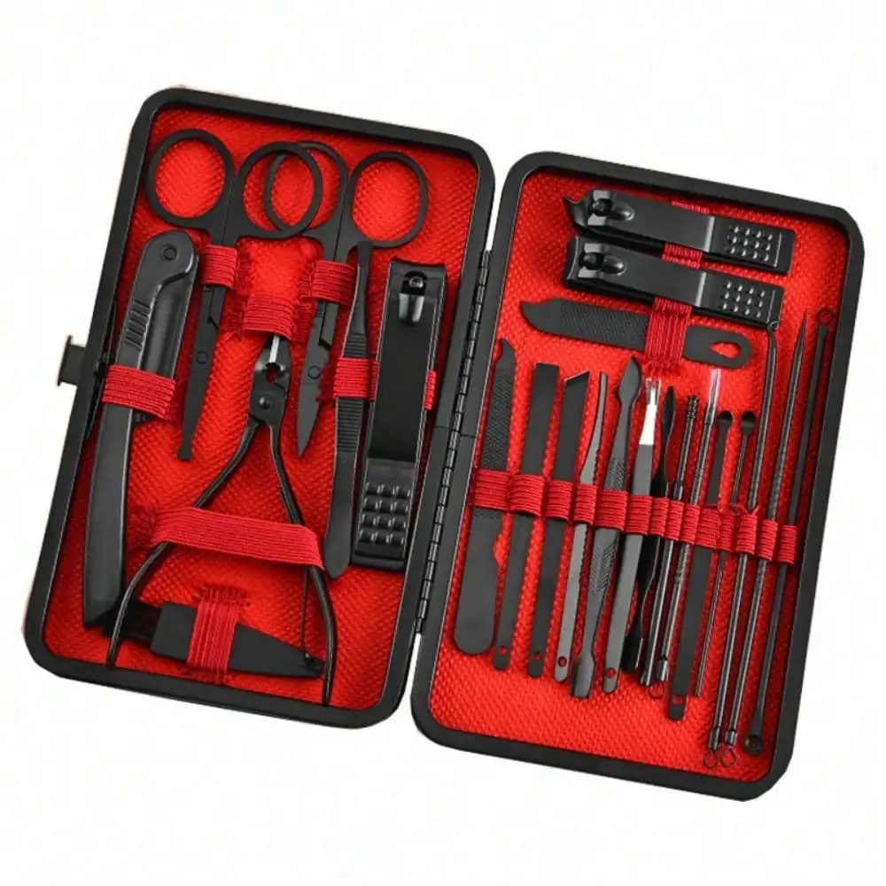 8/24個入りプロフェッショナルマニキュアセット＆ペディキュ - Men'S Grooming Tool のレビューと価格