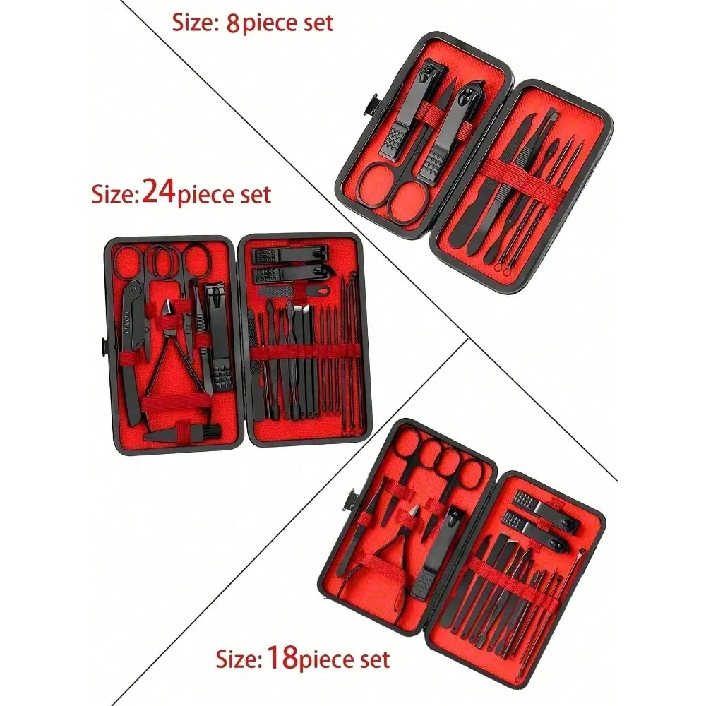 8/24個入りプロフェッショナルマニキュアセット＆ペディキュ - Men'S Grooming Tool のレビューと価格