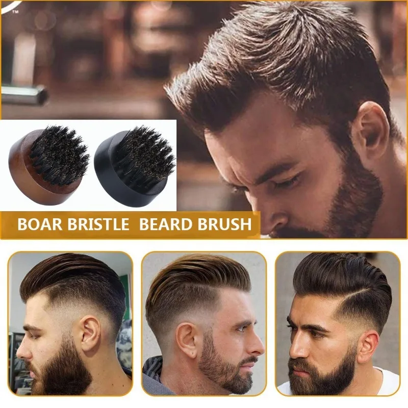 男性用ひげブラシ,小さな丸いクルミ材,イノシシの毛,成形ツー - Men'S Grooming Tool のレビューと価格