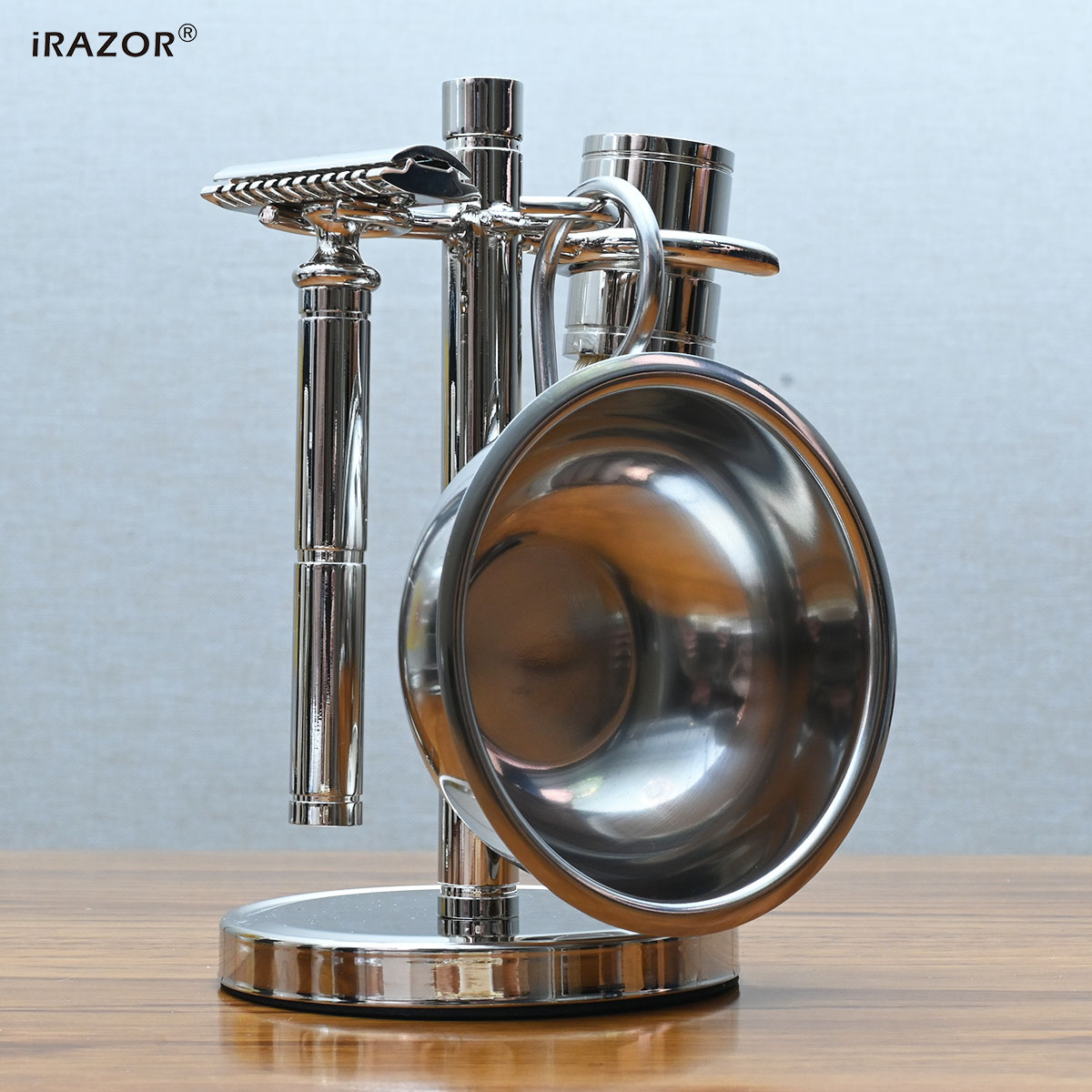 iRAZOR クラシックヴィンテージ両刃安全カミソリ脱毛シェ - Mens Vintage Grooming Kit のレビューと価格