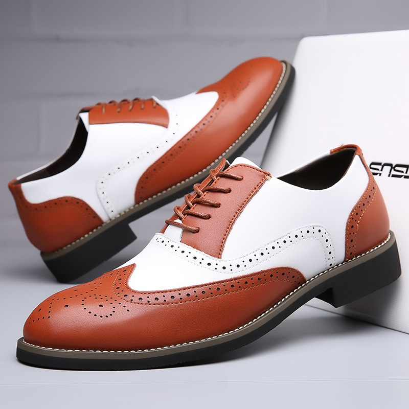 男性用の本革ドレスシューズ,新郎の結婚式用の高級イタリアンス - Men'S Grooming Oxford のレビューと価格